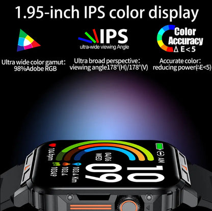 L81 Outdoor Sports Square Smartwatch Answer Call Big Battery Fitness Tracker Waterproof Smartwatch Men for IOS Android